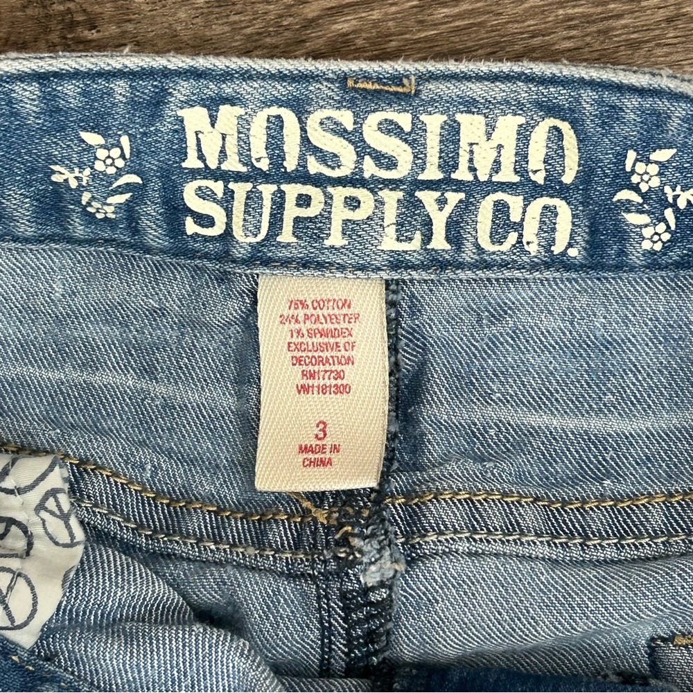 Mossimo Supply Co Y2K Denim Maxi Skirt Classic 90's Factory Fading Women's 3 - Picture 7 of 11